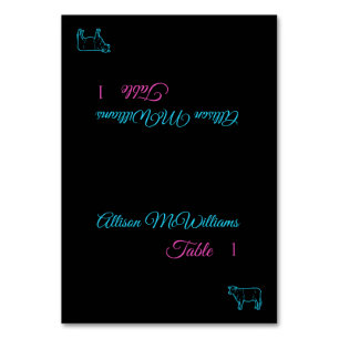 Trouwplaats kaarten-vlees Icon-Blue en roze- Kaart