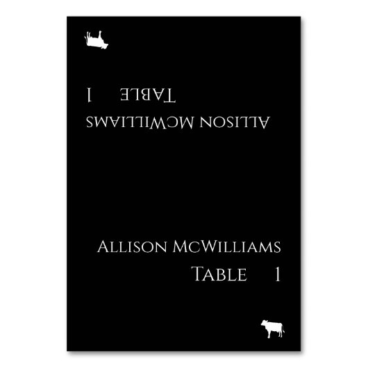 Trouwplaats kaarten-vlees Icon-zwart en wit Kaart (Voorkant)