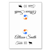 Trouwplaats kaarten-vlees icoon-twin vlammen- kaart (Voorkant)