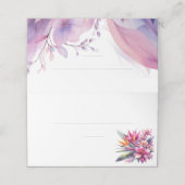 Trouwplaats kaarten-Waterverf Kersenbloesems Plaatskaartje (Buitenkant ongevouwen)