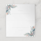Trouwplaats kaarten-Waterverf Tropical Dream Plaatskaartje (Buitenkant ongevouwen)