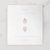 Trouwplaats kaarten-Wildflower Elegance Plaatskaartje (Buitenkant ongevouwen)