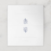 Trouwplaats kaarten-Wildflower Elegance Plaatskaartje (Buitenkant ongevouwen)