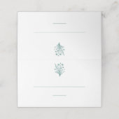 Trouwplaats kaarten-Wildflower Elegance Plaatskaartje (Buitenkant ongevouwen)