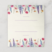 Trouwplaats kaarten-Wildflower Symphony- Plaatskaartje (Buitenkant ongevouwen)