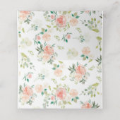 Trouwplaatskaart | Blush-Rozen Plaatskaartje (Binnenkant ongevouwen)