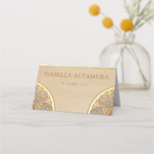 Trouwplaatskaarten | Gold Nouveau Deco