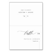 Trouwplaatskaarten met maaltijdkeuze & gastnamen kaart (Voorkant)