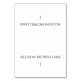 Trouwplaatskaarten - Modern zwart en wit Kaart