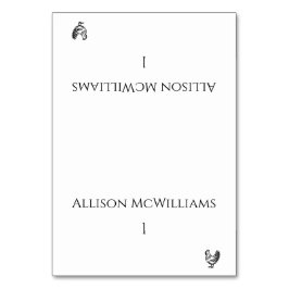 Trouwplaatskaarten - Modern zwart en wit Kaart