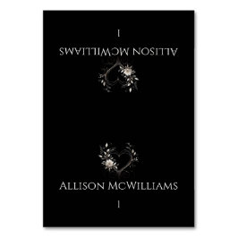 Trouwplaatskaarten - Moderne bloemen met een hart Kaart