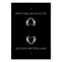 Trouwplaatskaarten - Moderne bloemen met een hart Kaart