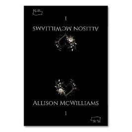 Trouwplaatskaarten-Varkensicoon-Bloemen met een Ha Kaart