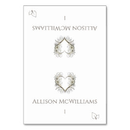 Trouwplaatskaarten-Vegetarische Icon-Bloemen Kaart