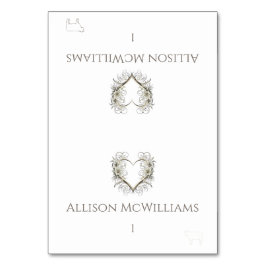 Trouwplaatskaarten-Vlees Icon-Bloemen Kaart