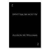 Trouwplaatskaarten—Zwart en Wit Kaart (Voorkant)