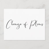 Trouwplannen Gewijzigd Elegant Aankondigingskaart (Voorkant)