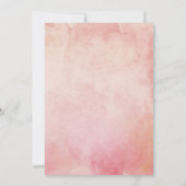 Trouwplannen Gewijzigd Roze Bloemen Kaart (Achterkant)