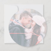 Trouwplannen gewijzigd uitgesteld blauw wit save the date (Achterkant)