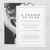 Trouwplannen gewijzigd uitnodiging ingetrokken nu  (Voorkant / Achterkant)