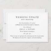 Trouwplannen Huwelijksaankondiging Verkleining Save The Date (Achterkant)