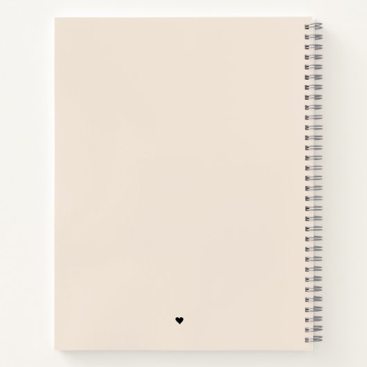 Trouwplannen notitieboek met blosroze kleur (Achterkant)