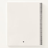 Trouwplannen notitieboek van witte linnen (Achterkant)