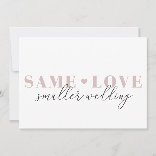 Trouwplannen Trouwen Downsizen Aankondiging (Voorkant)