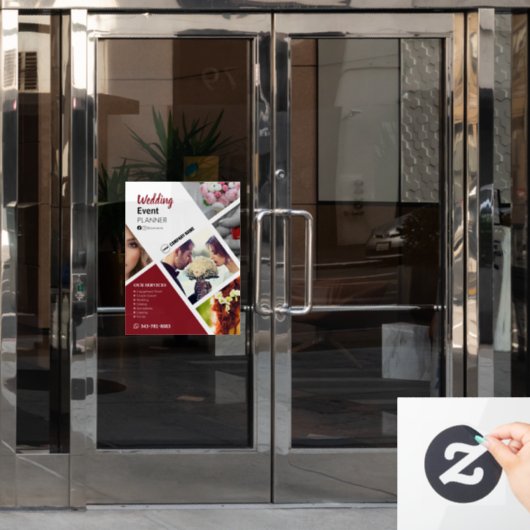 Trouwplanner Aangepaste Raamsticker (Kantoordeur)