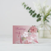 Trouwplanner Bedrijfskaart Roze Visitekaartje (Staand voorkant)