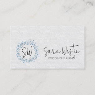 Trouwplanner Bloem Monogram Visitekaartje