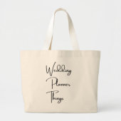 Trouwplanner Cadeau,Trouwplanner Tote , Trouw Grote Tote Bag (Voorkant)