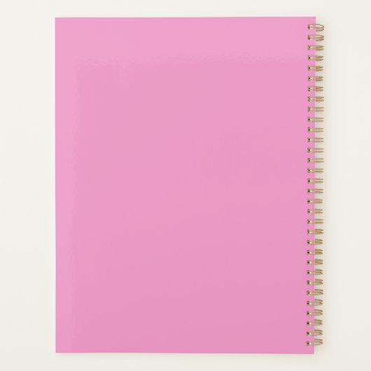 Trouwplanner, elegant, roze bloemen,  planner (Achterkant)