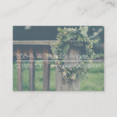 trouwplanner groene visitekaartje (Achterkant)