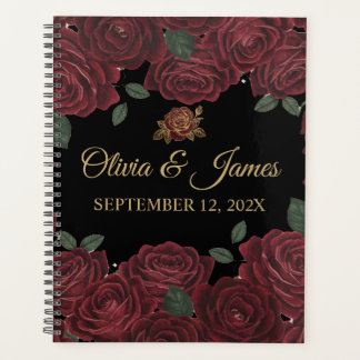 Trouwplanner Hardcover Goud Spiraal Bourgondie Roo Planner