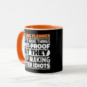 Trouwplanner Ik Probeer Dingen Grappig Te Maken T- Mok (Voorkant links)
