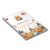 Trouwplanner Kleine Pompoen Bloemen Baby Shower Notitieboek (Rechterzijde)