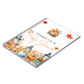 Trouwplanner Kleine Pompoen Bloemen Baby Shower Notitieboek (Linkerzijde)