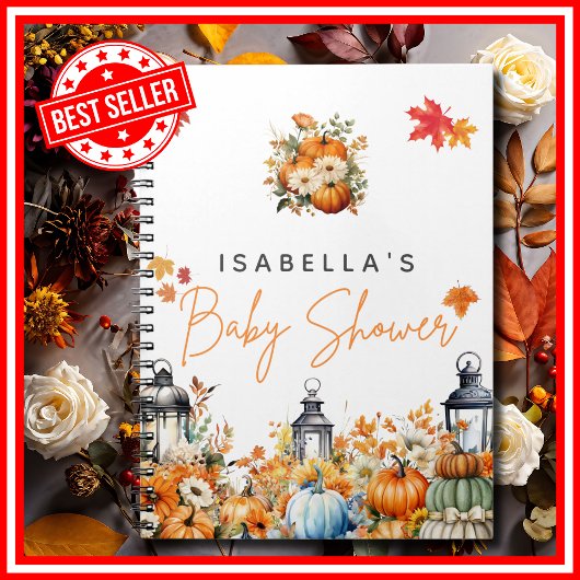 Trouwplanner Kleine Pompoen Bloemen Baby Shower Notitieboek