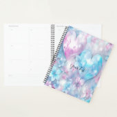 Trouwplanner met roze aqua harten en bloemen planner (Display)