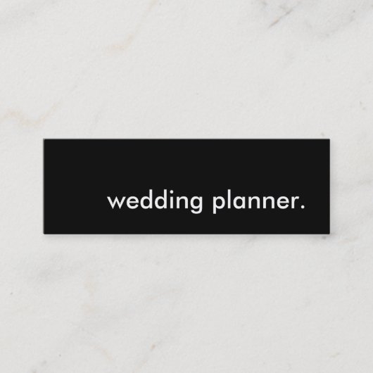 trouwplanner. mini visitekaartje (Voorkant)