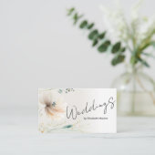 Trouwplanner Modern Boho Visitekaartje (Staand voorkant)