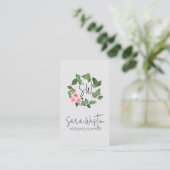 Trouwplanner Monogram Visitekaartje (Staand voorkant)