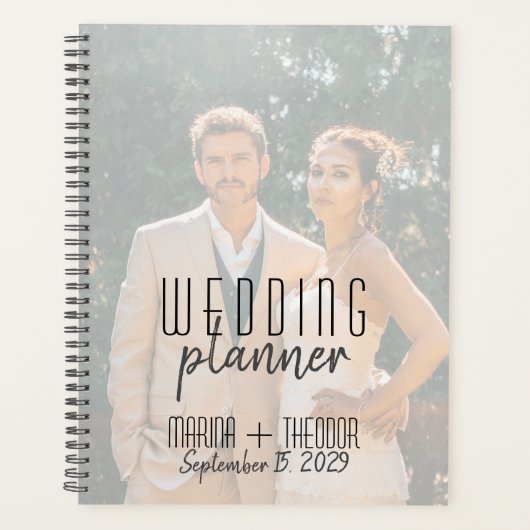 Trouwplanner notitieboek met eigen foto (Voorkant)