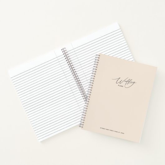 Trouwplanner Notitieboek Roze (Binnen)