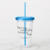 Trouwplanning tuimelbeker acryl drinkbeker (Voorkant)