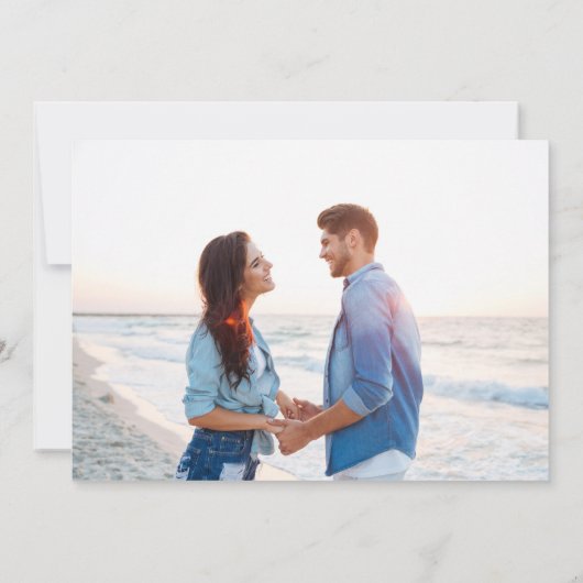 Trouwplanningsaankondiging voor zeilers aankondiging (Achterkant)