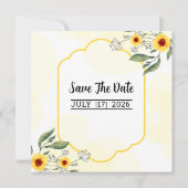 Trouwplein uitnodiging save datum kaartontwerp (Achterkant)