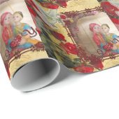 Trouwpop Portret Grafische kunst Print Cadeaupapier (Rol Hoek)