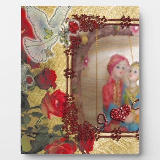 Trouwpop Portret Grafische kunst Print Fotoplaat (Voorkant)